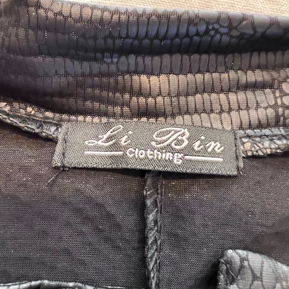 Lightweight leather look jacket - Picture 3 of 4